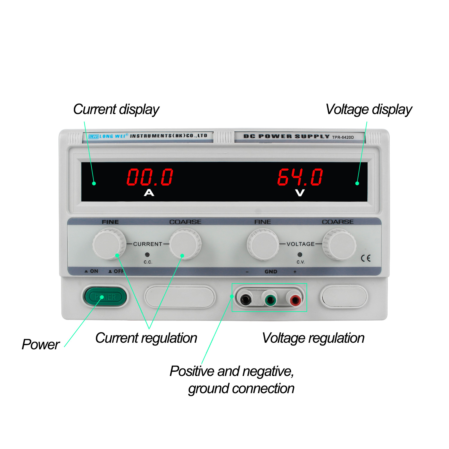 Longwei TPR-6420D 64V 20A LED  - Linear Lab Power Supply Adjustable review and price