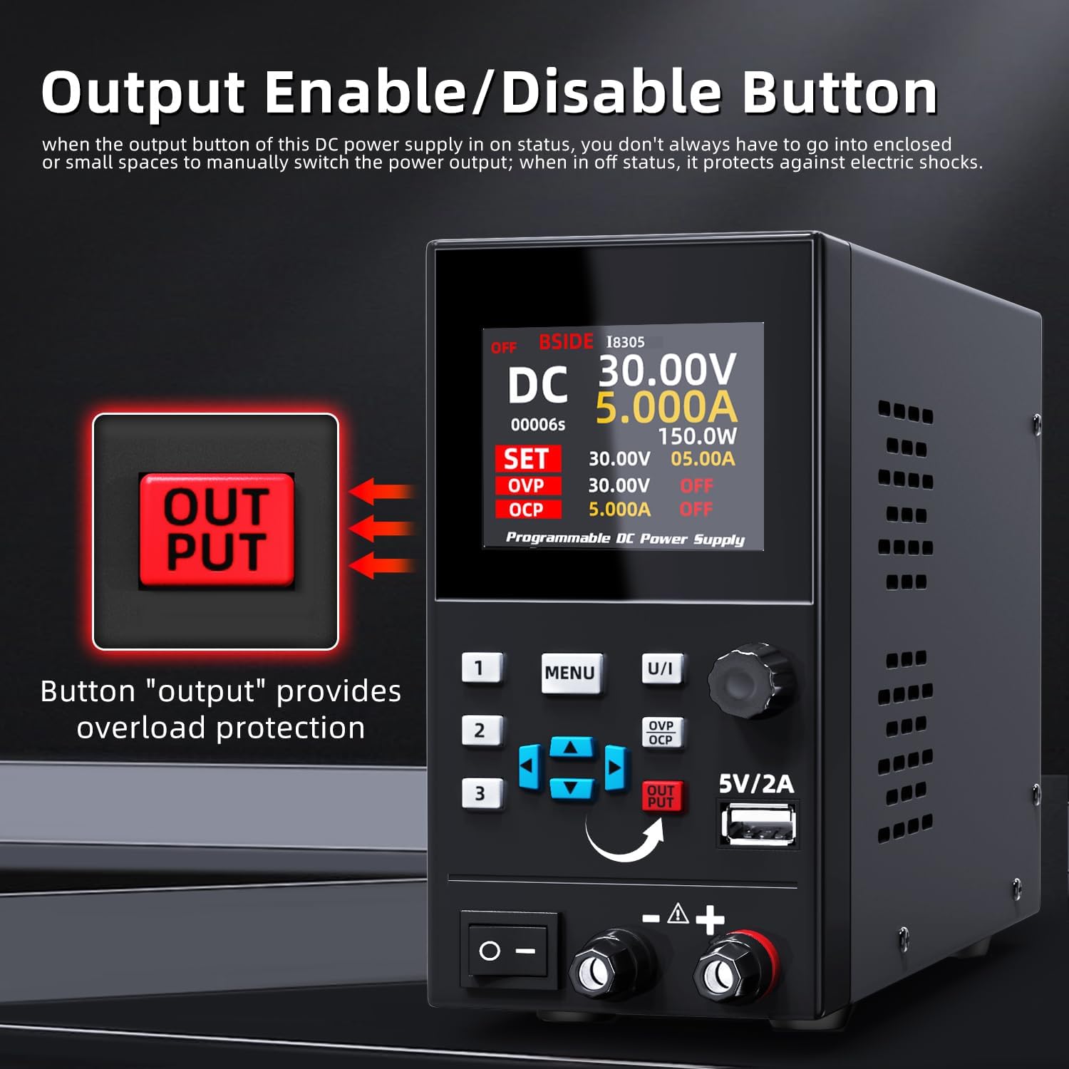 BSIDE DC Laboratory Regulated  - Programmable Dc Power Supply 30V 10A review and price