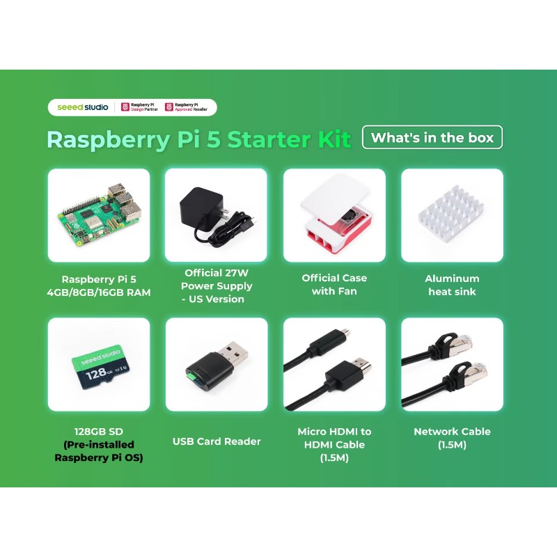 5 Starter Kit - 4GB/8GB/16GB R - Raspberry Pi 5 8Gb Kit review and price