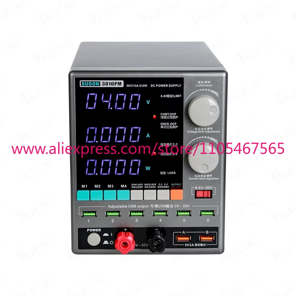 1Pcs 3010PM regulated DC power - Linear Lab Power Supply Adjustable review and price