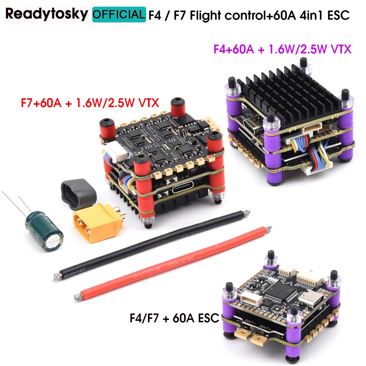 4.9G-5.8G 1.6W / 2.5W VTX + F7 - Fpv Flight Controller F7 Stack 60A review and price