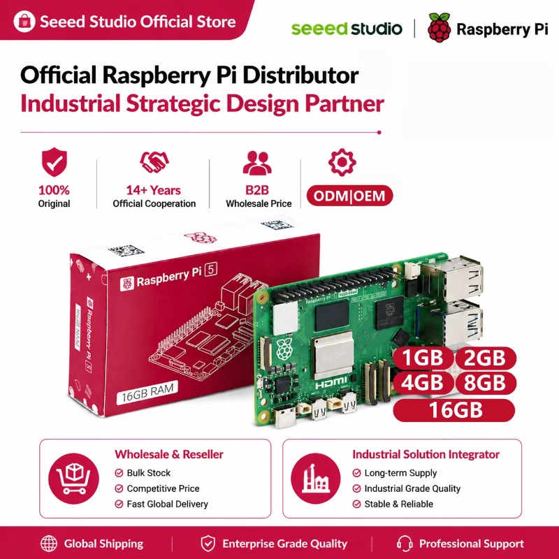 Wholesale Product Original 5 D - Raspberry Pi 5 8Gb Kit review and price